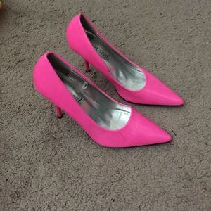 Wet Seal Neon Pink Heels