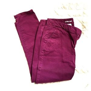 Purple Cropped Pant