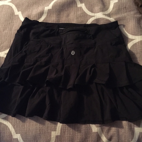 black running skirt.