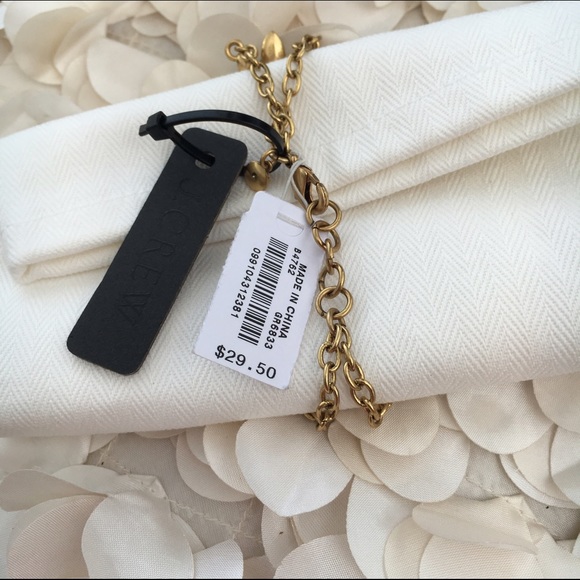 NWT J Crew Turquoise Crystal Rhinestone Bracelet - Picture 4 of 4