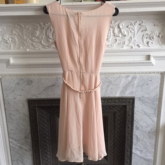 Blush. Ruffle. Front. Dress. - Picture 2 of 2