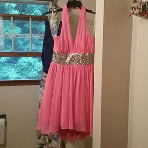Pink Halter Dress