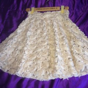 Rosette smarter skirt with tulle and lining