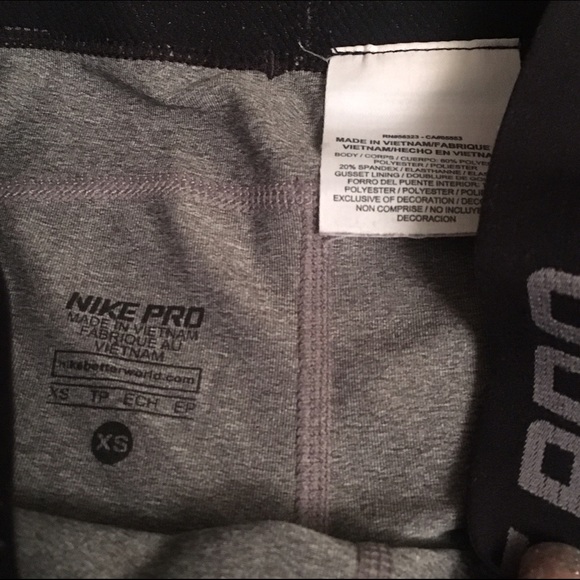 Grey nike pros - Picture 2 of 2
