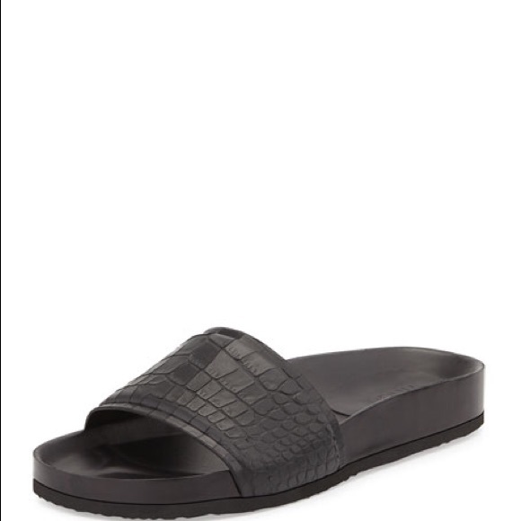 🎉SOLD🎉VINCE snake embossed leather sandal - Picture 2 of 2