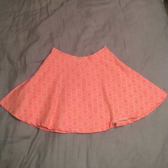 Pink and White designed skirt