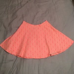 Pink and White designed skirt