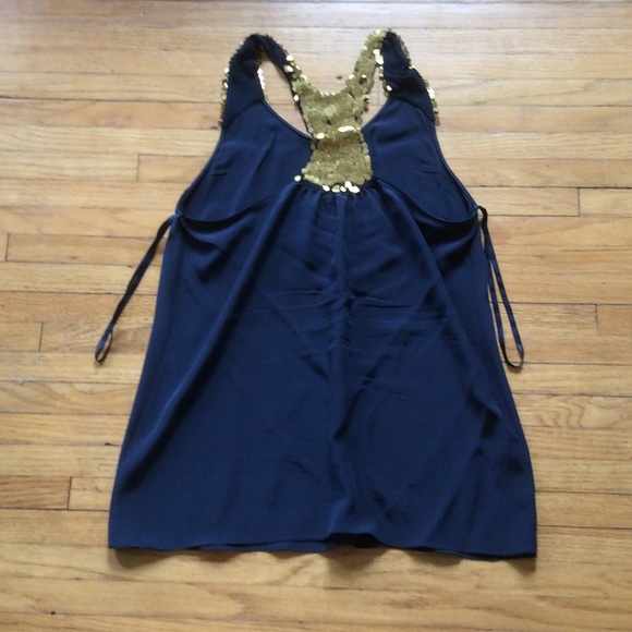 Navy Racerback Embellished Shell - Picture 2 of 3