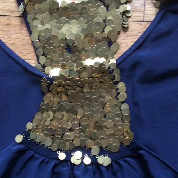 Navy Racerback Embellished Shell - Picture 3 of 3