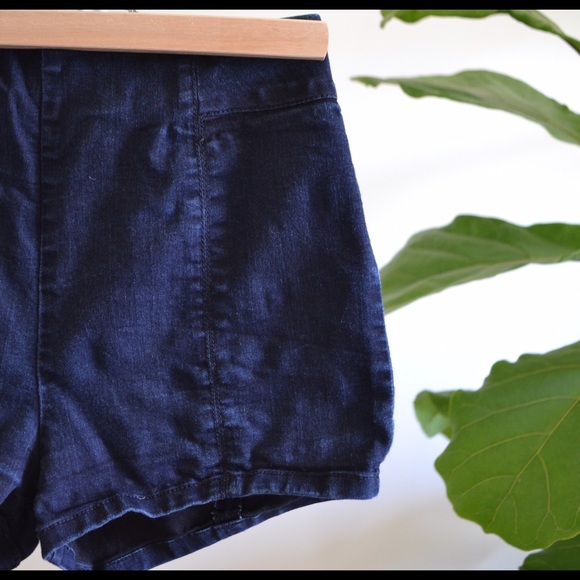 High Waisted Denim Shorts - Urban Outfitters - Picture 2 of 3