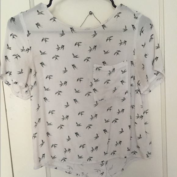 H&M blouse with birds