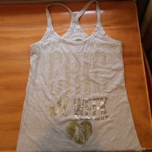 Racer back tank top