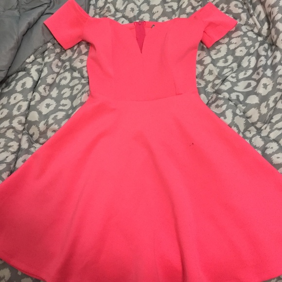 Charlotte Russe Flared Off the Shoulder Dress