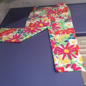 J. McLaughlin floral multi- colored pants Sz10