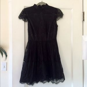 Black lace dress