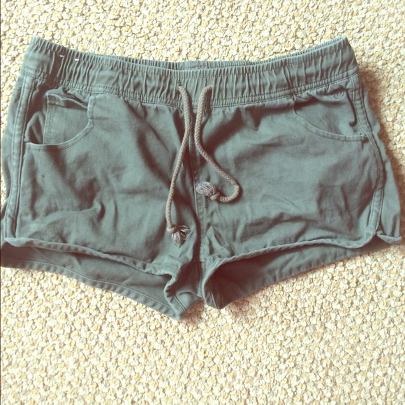 Green shorts, super cute for summer