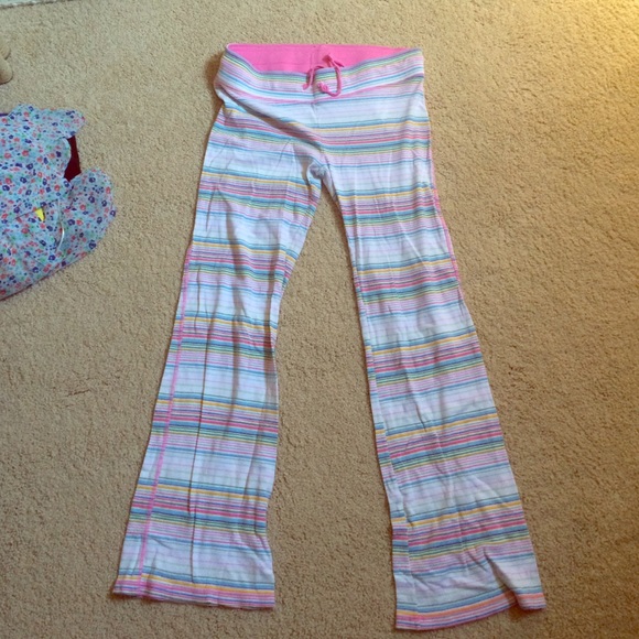Victoria secret Pink stripped pajama bottoms
