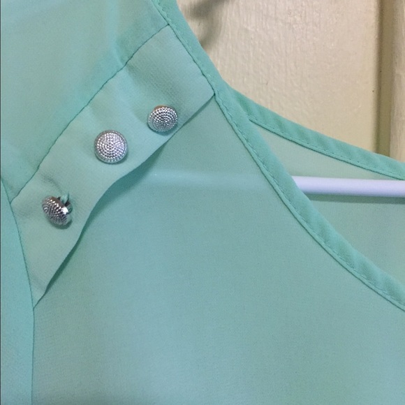 Sheer Blouse with SILVER buttons - Picture 2 of 2