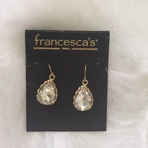Francesca's gold teardrop earrings