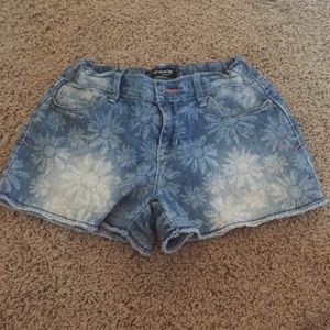 Boho flower Jean shorts