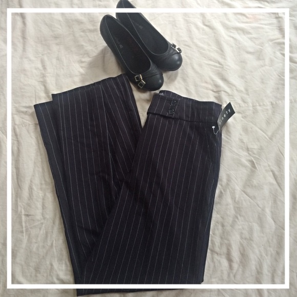 Pinstripe trouser pants