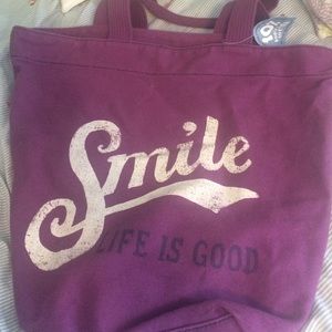 Life is Good shoulder bag
