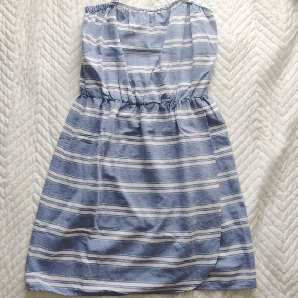 Gap Chambray Striped Dress