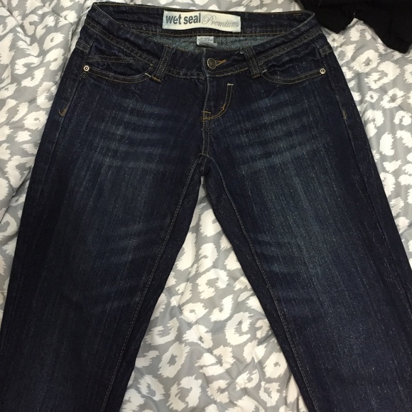 Wet Seal Sparkled Denim Jeans