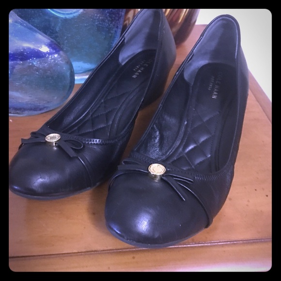 Cole Haan Tali Wedges 9.5 Black LIKE NEW