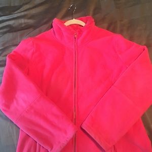 Lilly Pulitzer Hot Pink Fleece Jacket XL
