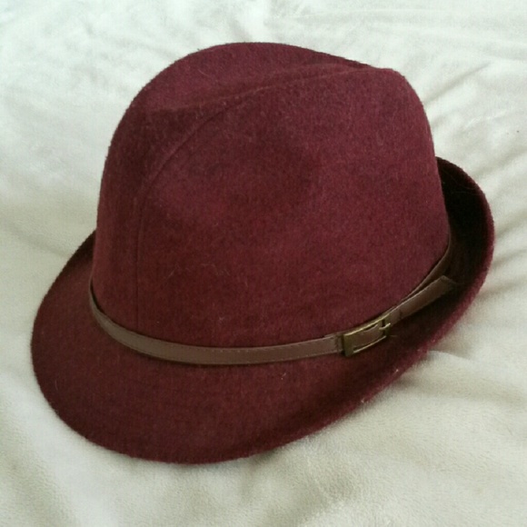 Maroon Fedora Hat