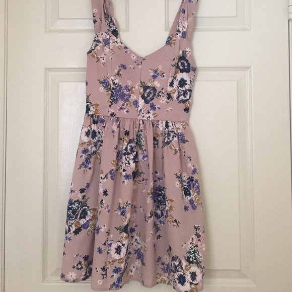 Lavender Sweetheart Floral Summer Skater Dress - Picture 1 of 4
