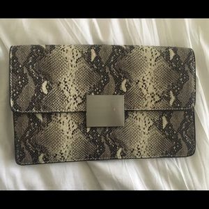 Leopard print clutch