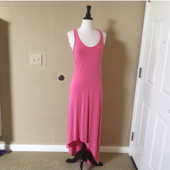 Salmon color Victoria's Secret maxi dress