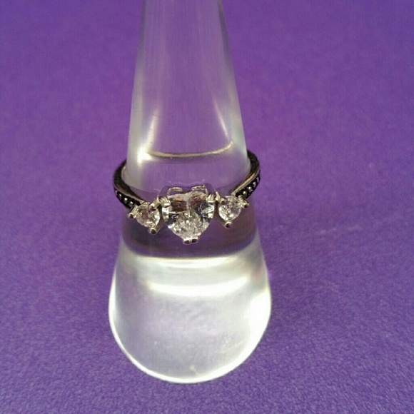 Sterling Silver Ring With AAA CZ Stones