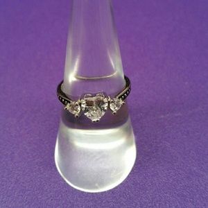 Sterling Silver Ring With AAA CZ Stones