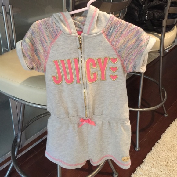 Juicy Couture Other - JuicyCouture 3T girls romper grey/pink NWT