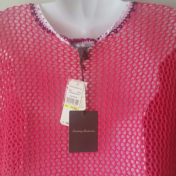 Tommy Bahama cherry pink bathing suit cover - Picture 3 of 3