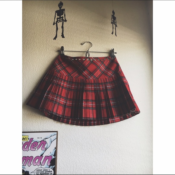 Forever 21 pleated plaid skirt