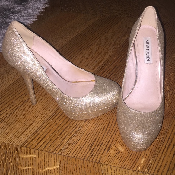 STEVE MADDEN glitter heels - Picture 1 of 2
