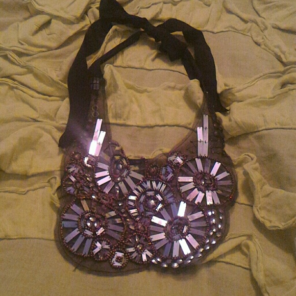 Jeweled bib necklace