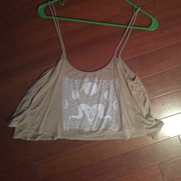 Bohemian Animal Skull Crop Top