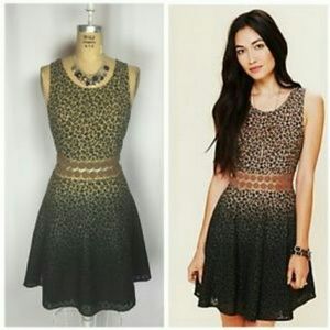 Free People Daisy Leopard Print Dress