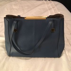 J Crew Claremont Tote - Brigade Blue