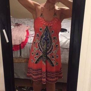Multicolored summer dress/bathing suit coverup