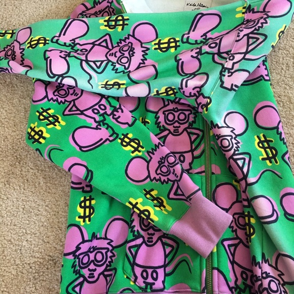 Joyrich x Keith Haring print hoodie jacket - Picture 3 of 3