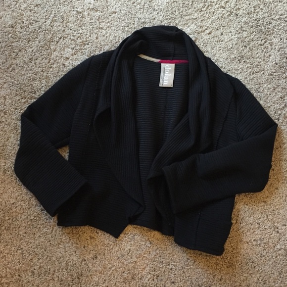 Anthropologie knit crop blazer