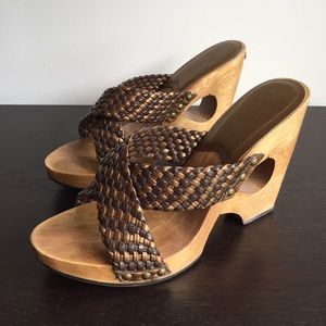 Michael Kors wooden Sandals/Mules