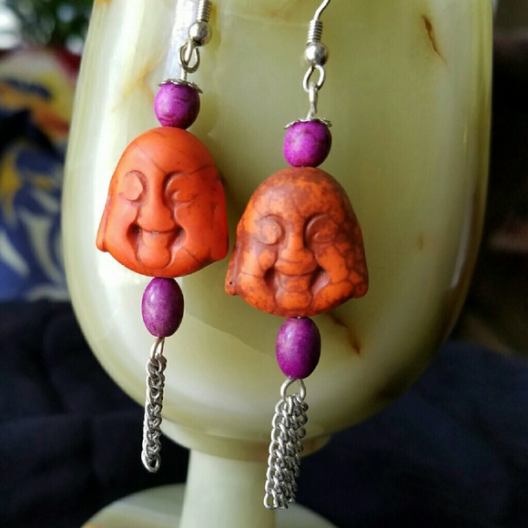 Price reduced!!!Smiling Buddha earrings