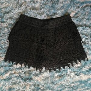 2 for $10! Black Lace Boho Shorts !